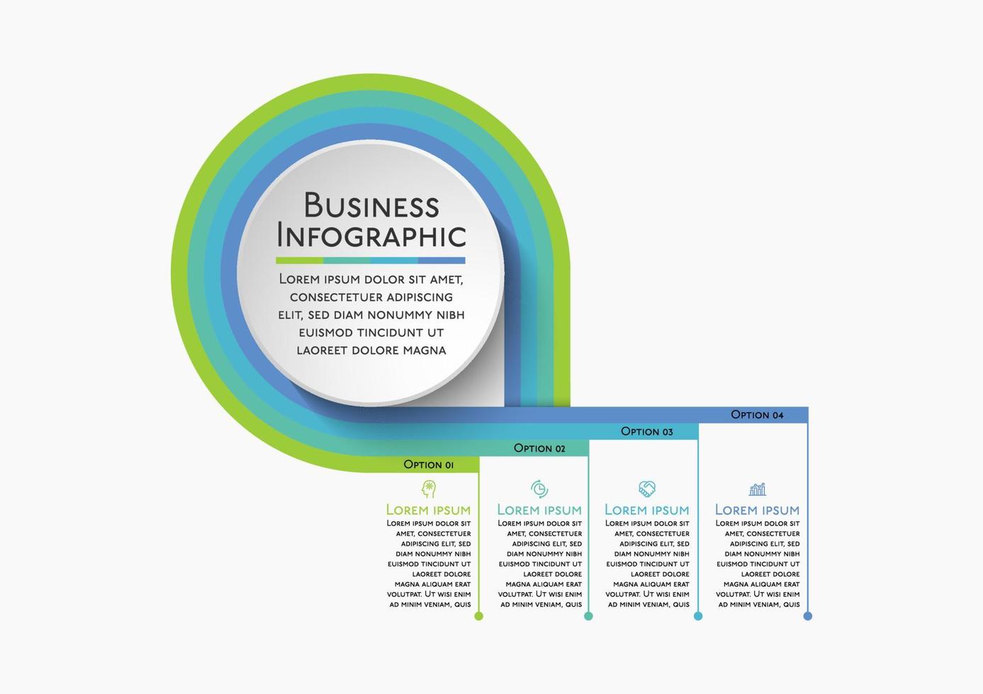 presentatie zakelijke infographic sjabloon vector