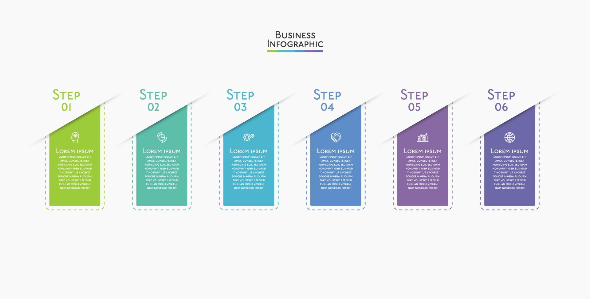 presentatie zakelijke infographic sjabloon vector