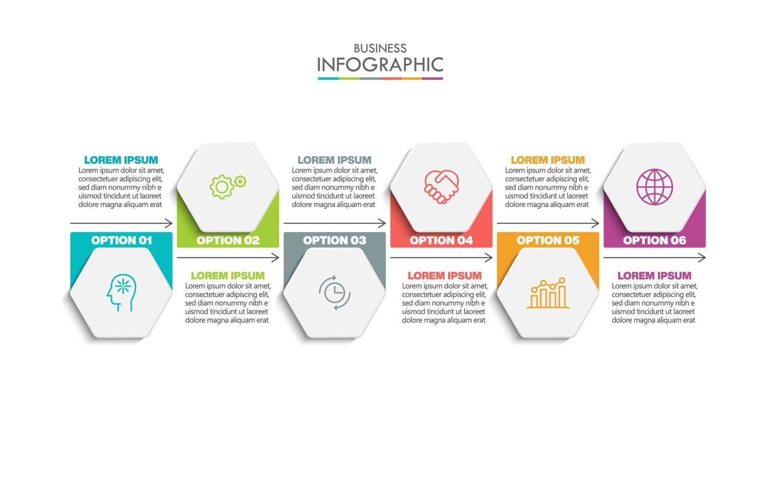 presentatie zakelijke infographic sjabloon vector