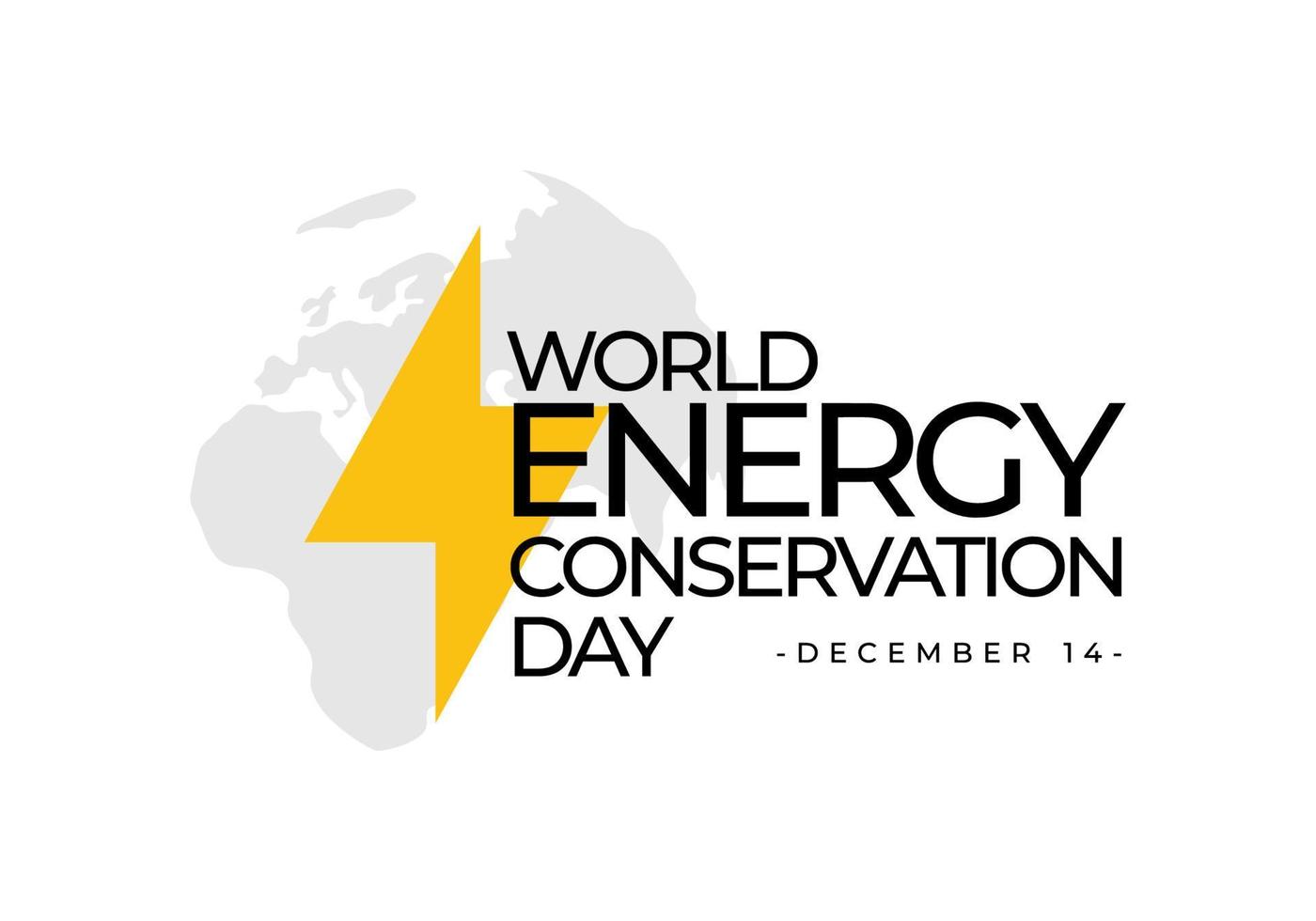 nationaal energie behoud dag achtergrond gevierd Aan december 14. vector