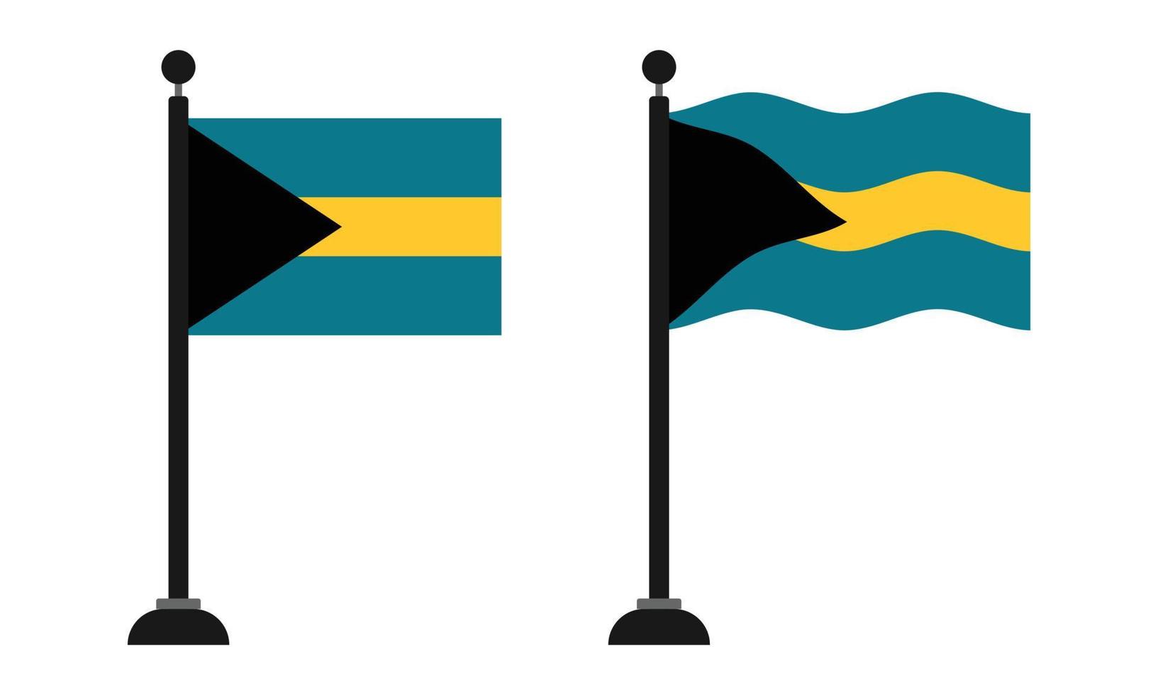 Bahamas vlag vector illustratie ontwerp