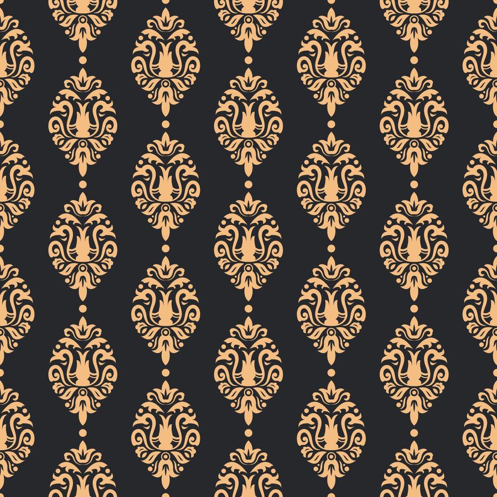 klassiek oud damast naadloos patroon ornament Koninklijk Victoriaans luxe patroon vector