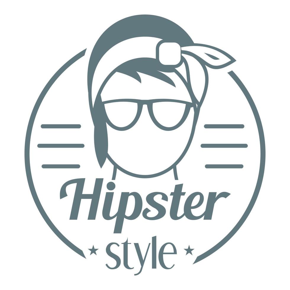 hipster stijl logo, gemakkelijk stijl vector