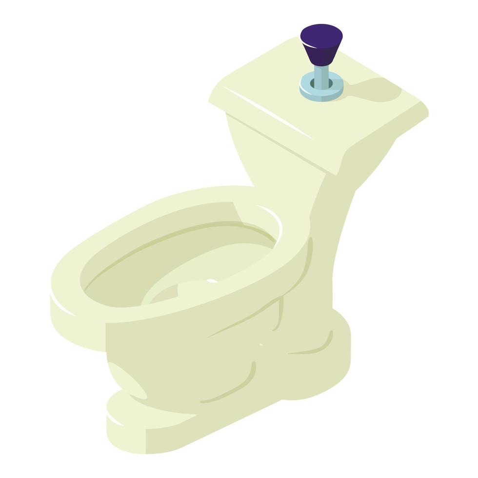 comfort toilet icoon, isometrische stijl vector