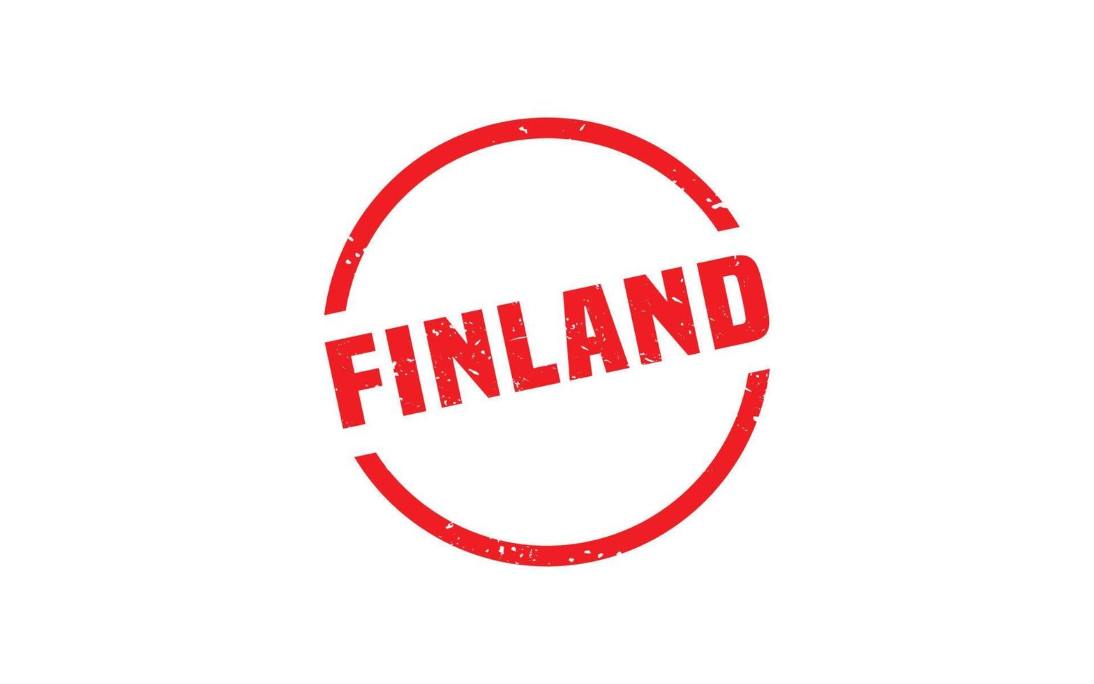 Finland postzegel rubber met grunge stijl Aan wit achtergrond vector