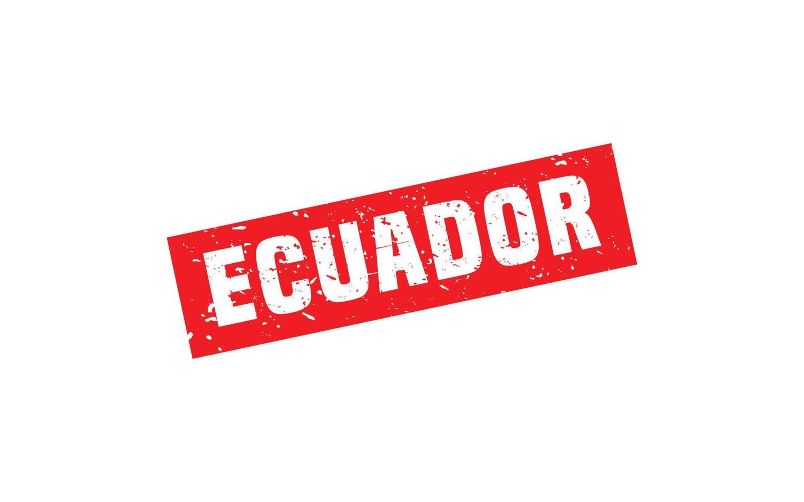 Ecuador postzegel rubber met grunge stijl Aan wit achtergrond vector