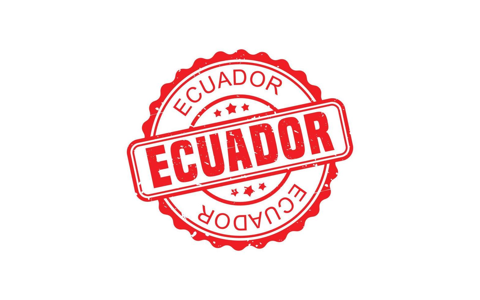 Ecuador postzegel rubber met grunge stijl Aan wit achtergrond vector