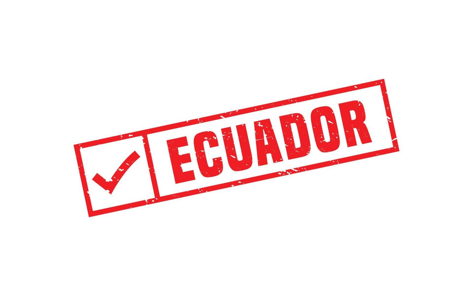 Ecuador postzegel rubber met grunge stijl Aan wit achtergrond vector