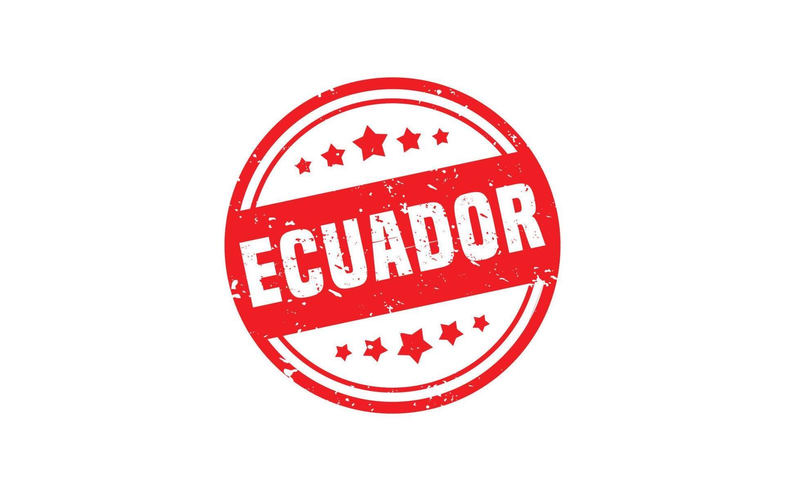 Ecuador postzegel rubber met grunge stijl Aan wit achtergrond vector