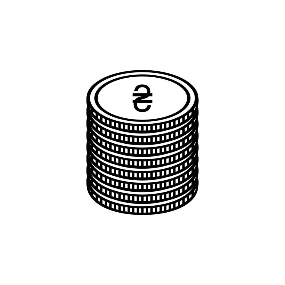 Oekraïne valuta icoon symbool, oekraïens grivna, uah teken. vector illustratie
