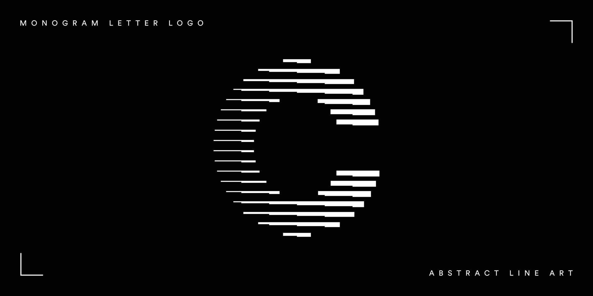abstract lijn kunst brief c monogram logo vector