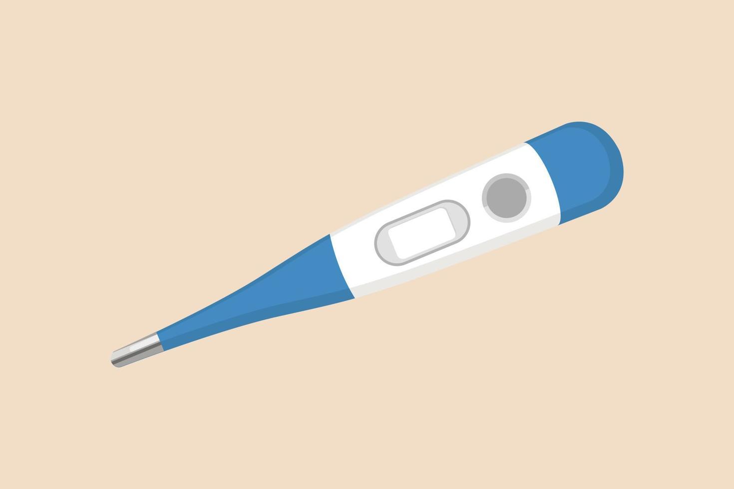 thermometer. medisch apparaat voor controle lichaam temperatuur. medisch uitrusting concept. gekleurde vlak grafisch vector illustratie geïsoleerd.
