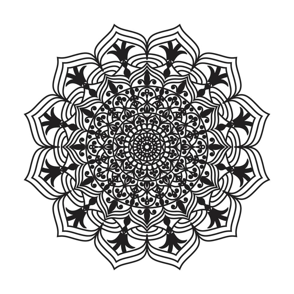 mandala ontwerp decoratief patroon decoratie sneeuwvlok vector