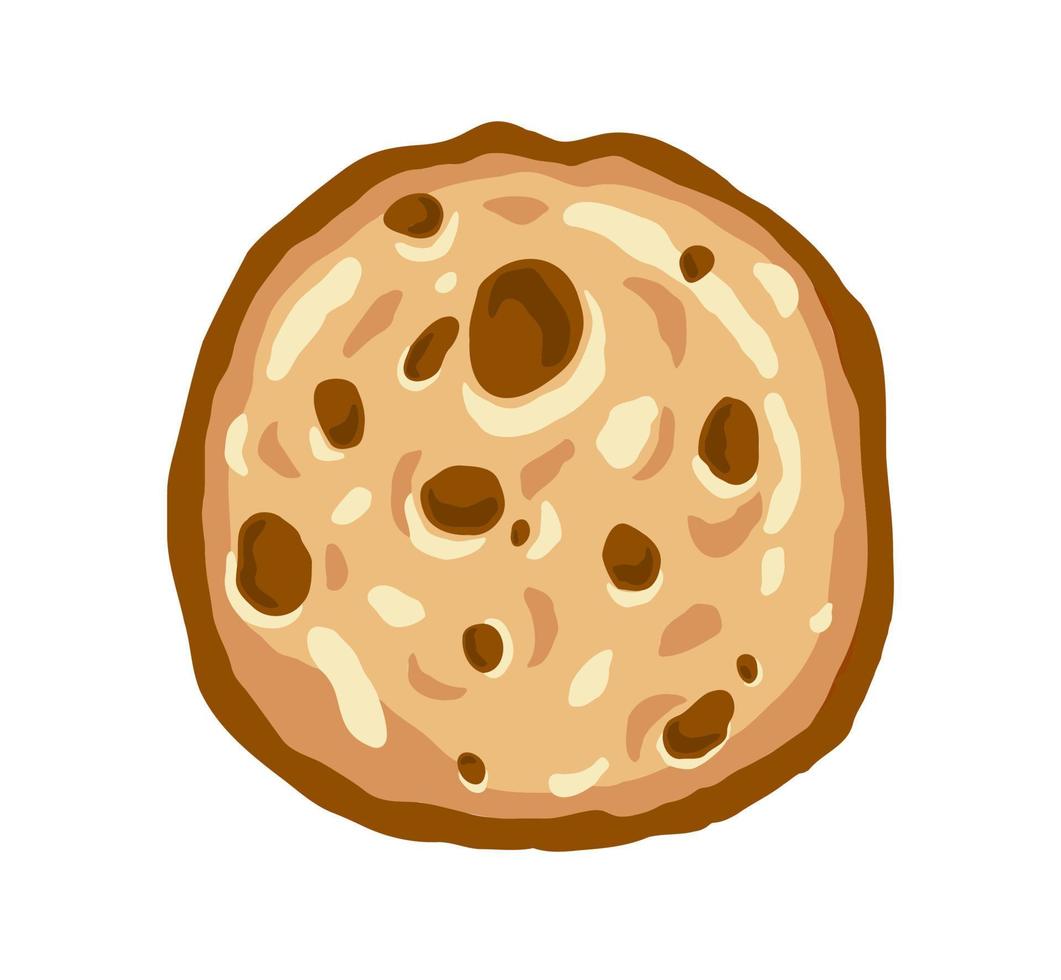 chocola spaander koekje hand- getrokken ontwerp vector geïsoleerd Aan wit achtergrond.