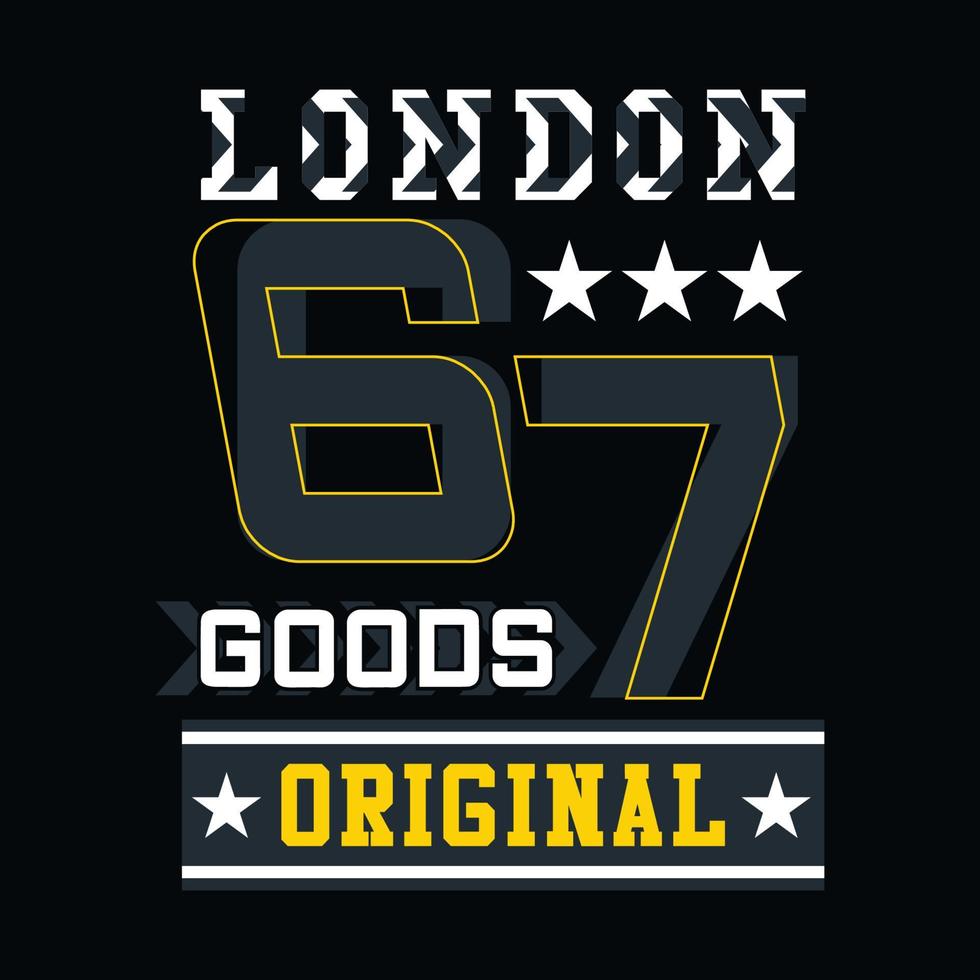 Londen typografie ontwerp tee voor t overhemd afdrukken, vector illustratie