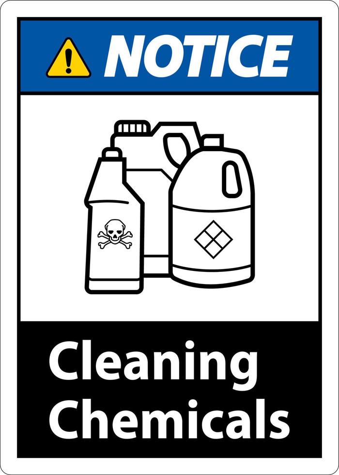 merk op teken schoonmaak Chemicaliën teken Aan wit achtergrond vector