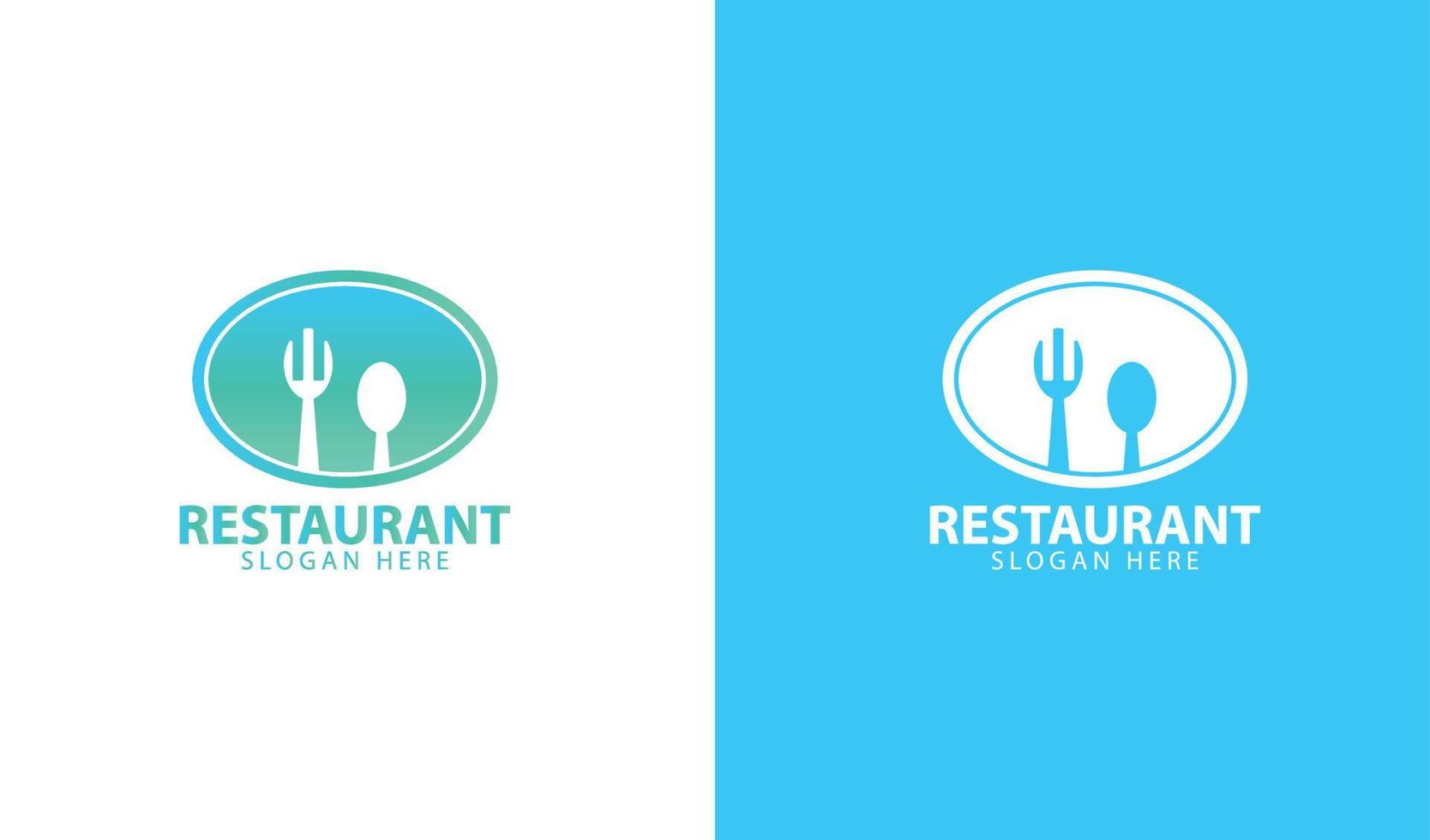 restaurant logo sjabloon gemakkelijk ontwerp idee vector