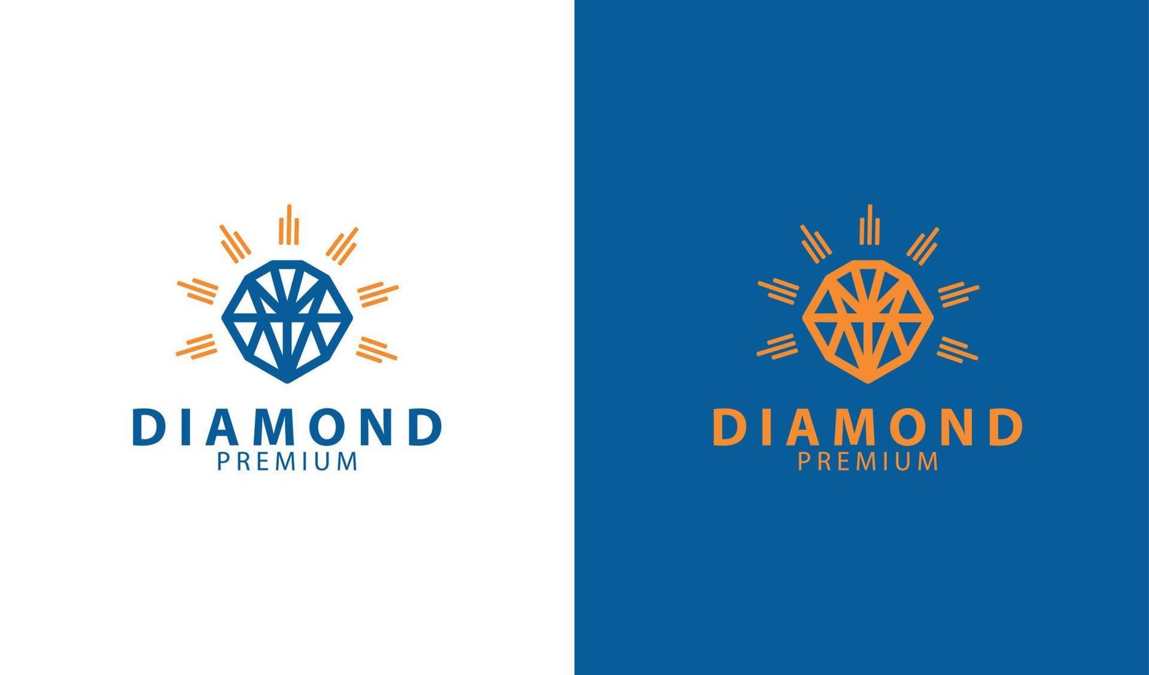 diamant logo sjabloon gemakkelijk ontwerp vector