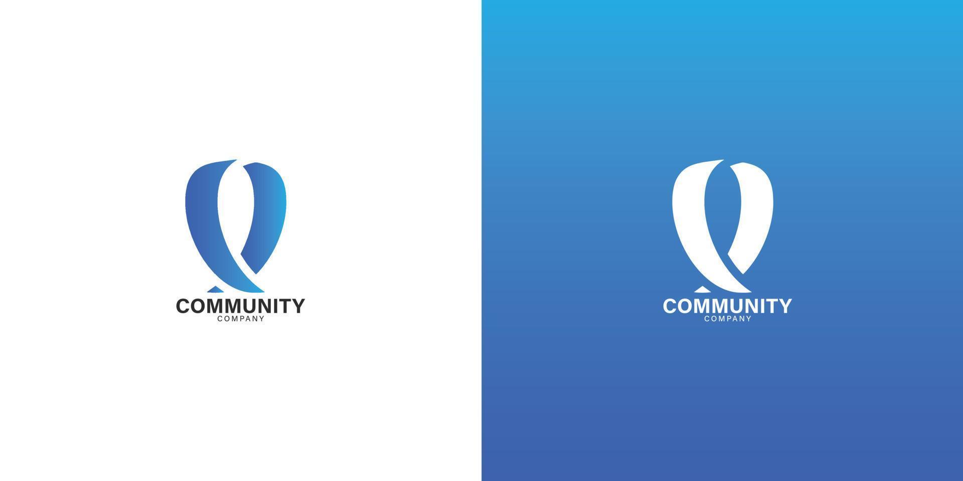 gemeenschap bedrijf logo sjabloon vector