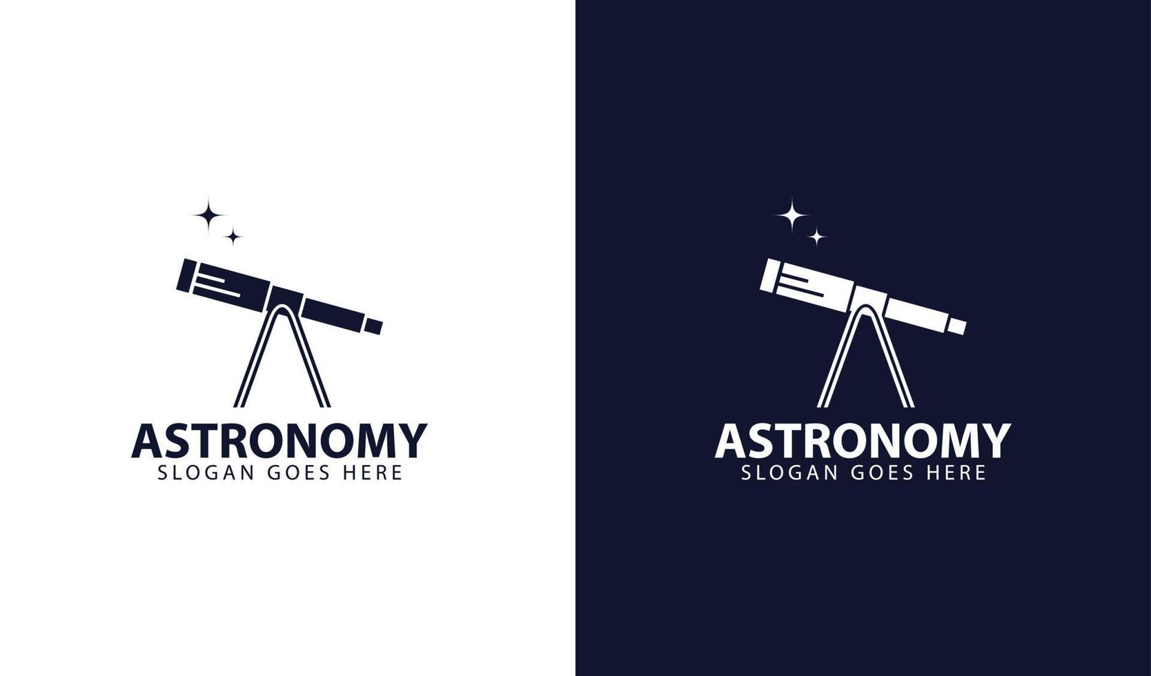 astronomie logo sjabloon gemakkelijk ontwerp vector