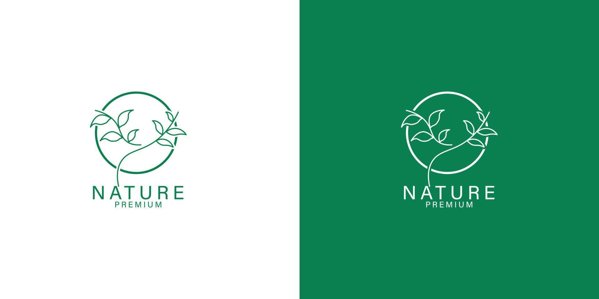 natuur blad bedrijf logo sjabloon vector