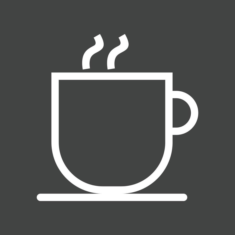 koffie cups lijn omgekeerd icoon vector