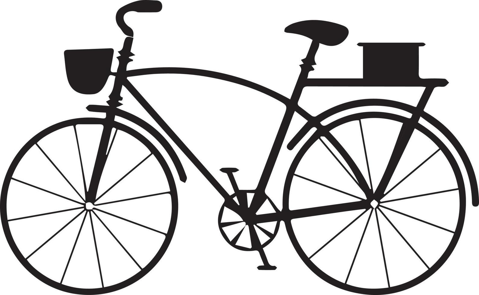 fiets icoon. fiets ras symbool. wielersport ras vlak icoon. fietser teken. weg fietser silhouet. sport- logo vector