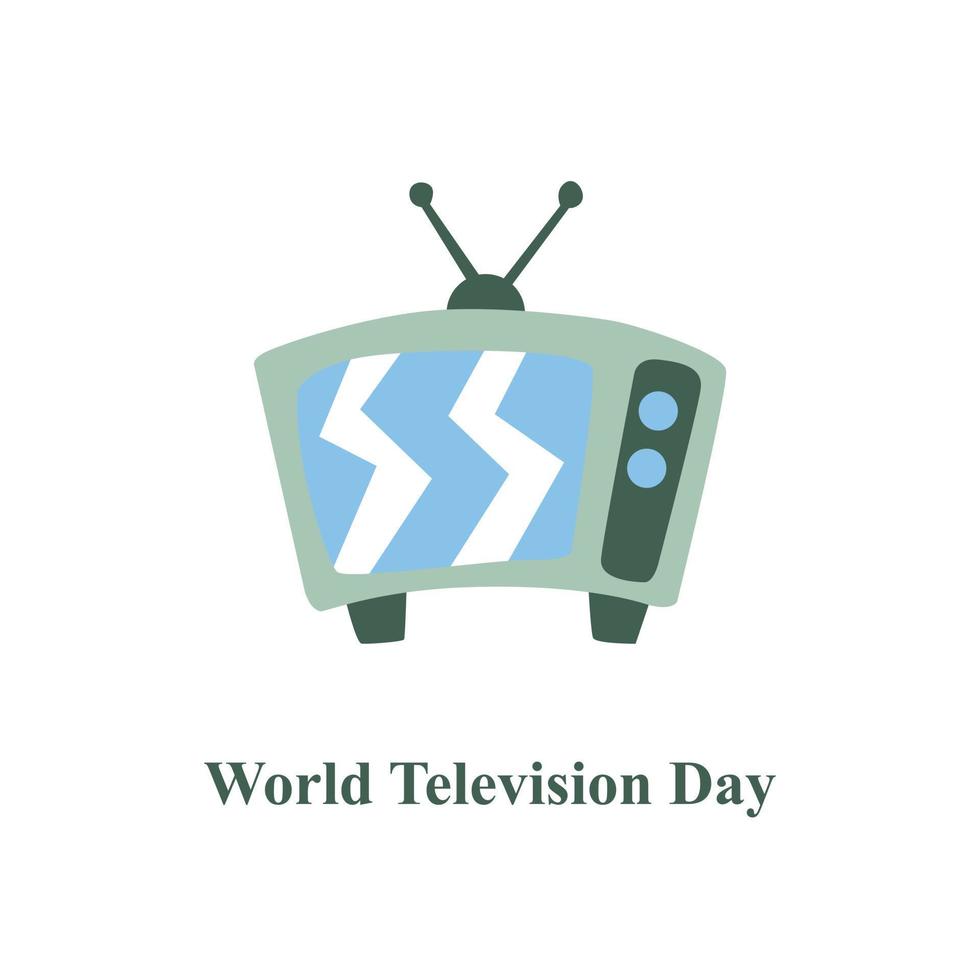 wereld televisie dag vector