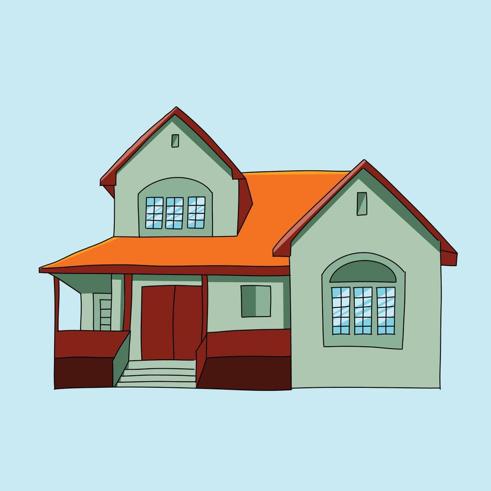 huis vector illustratie hand- trek