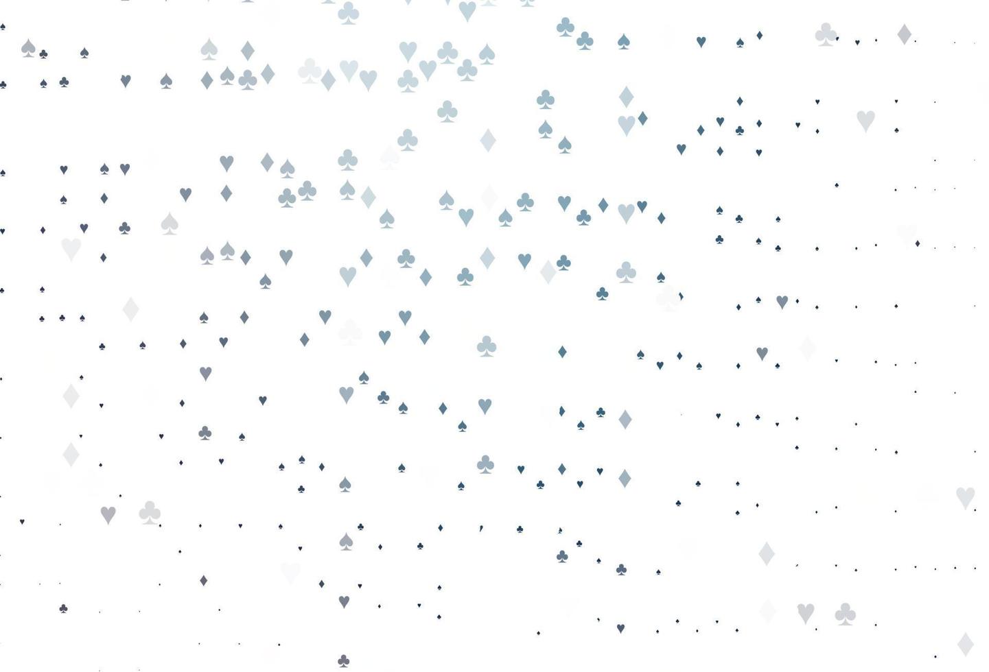 lichtblauw vectorpatroon met symbool van kaarten. vector