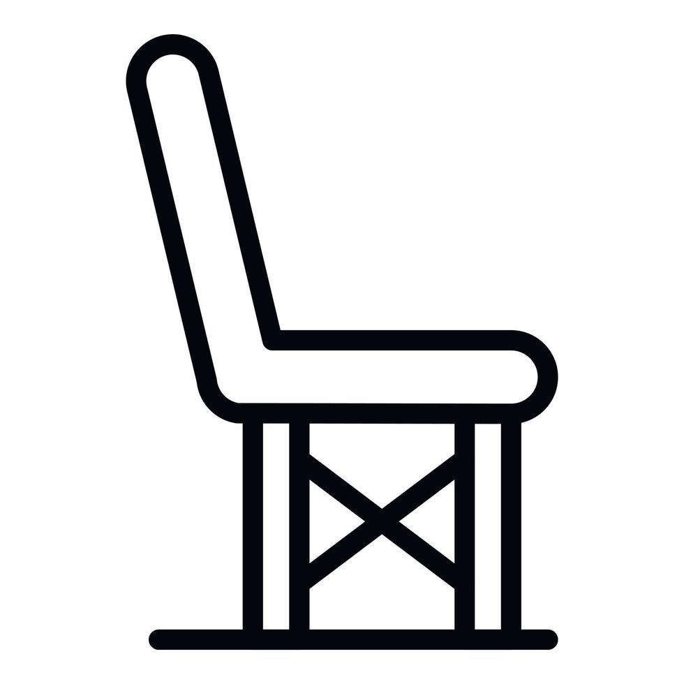 restaurant stoel icoon, schets stijl vector