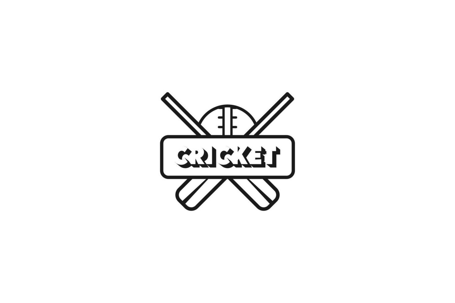vlak krekel logo ontwerp vector sjabloon illustratie