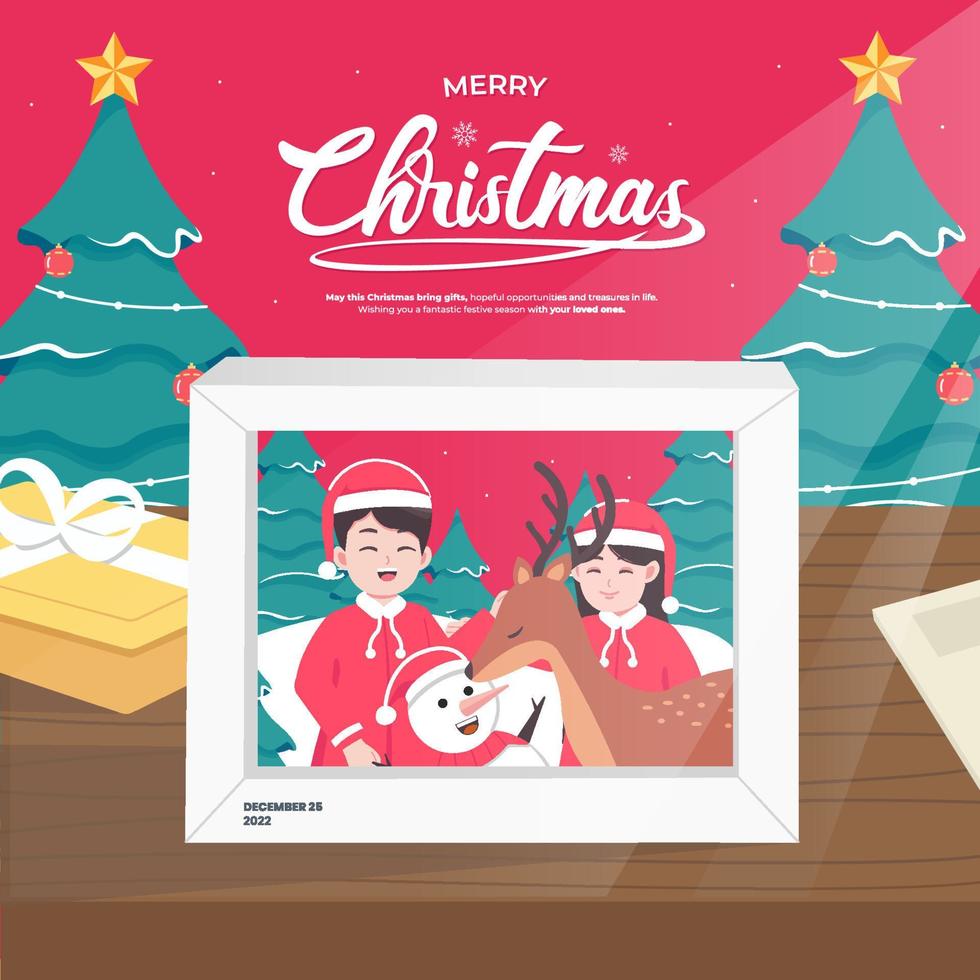 Kerstmis vector concept illustratie poster