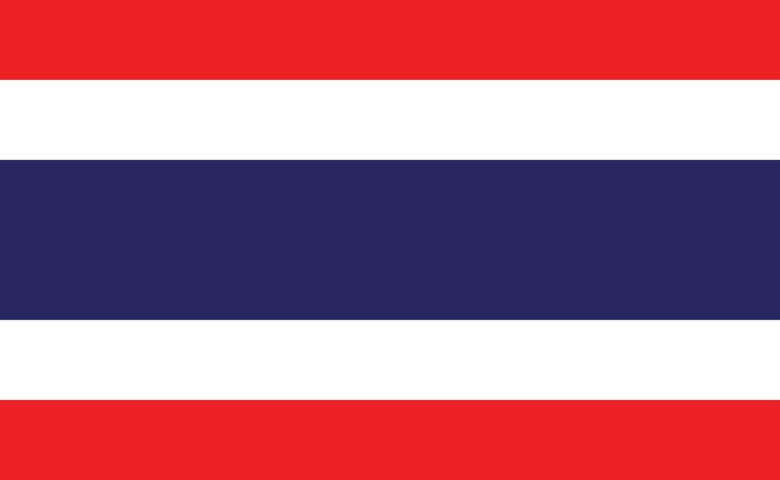 vlag van thailand vector