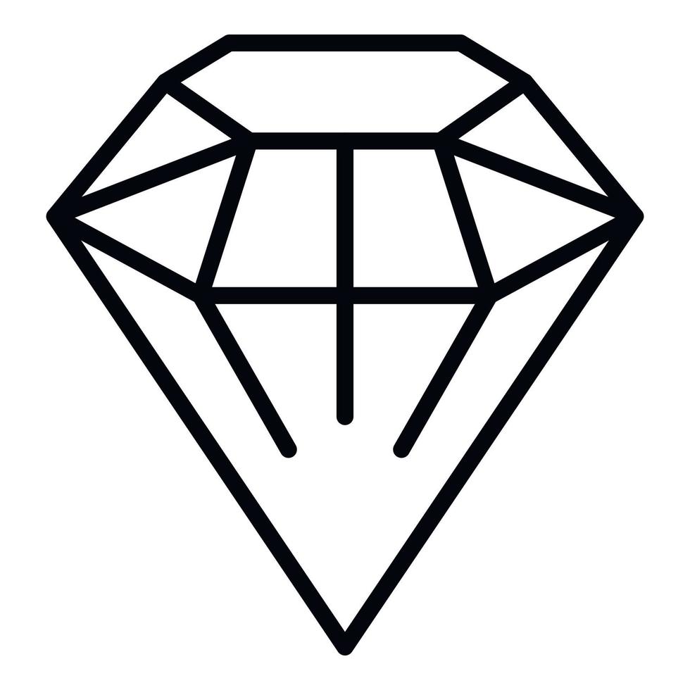 mode diamant icoon, schets stijl vector