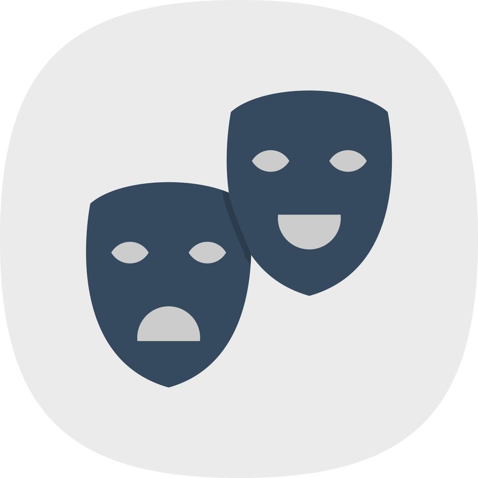 theater maskers vector icoon ontwerp