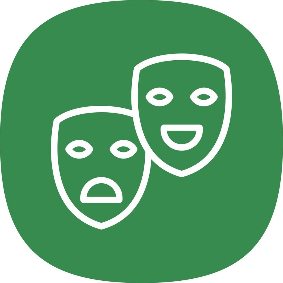 theater maskers vector icoon ontwerp