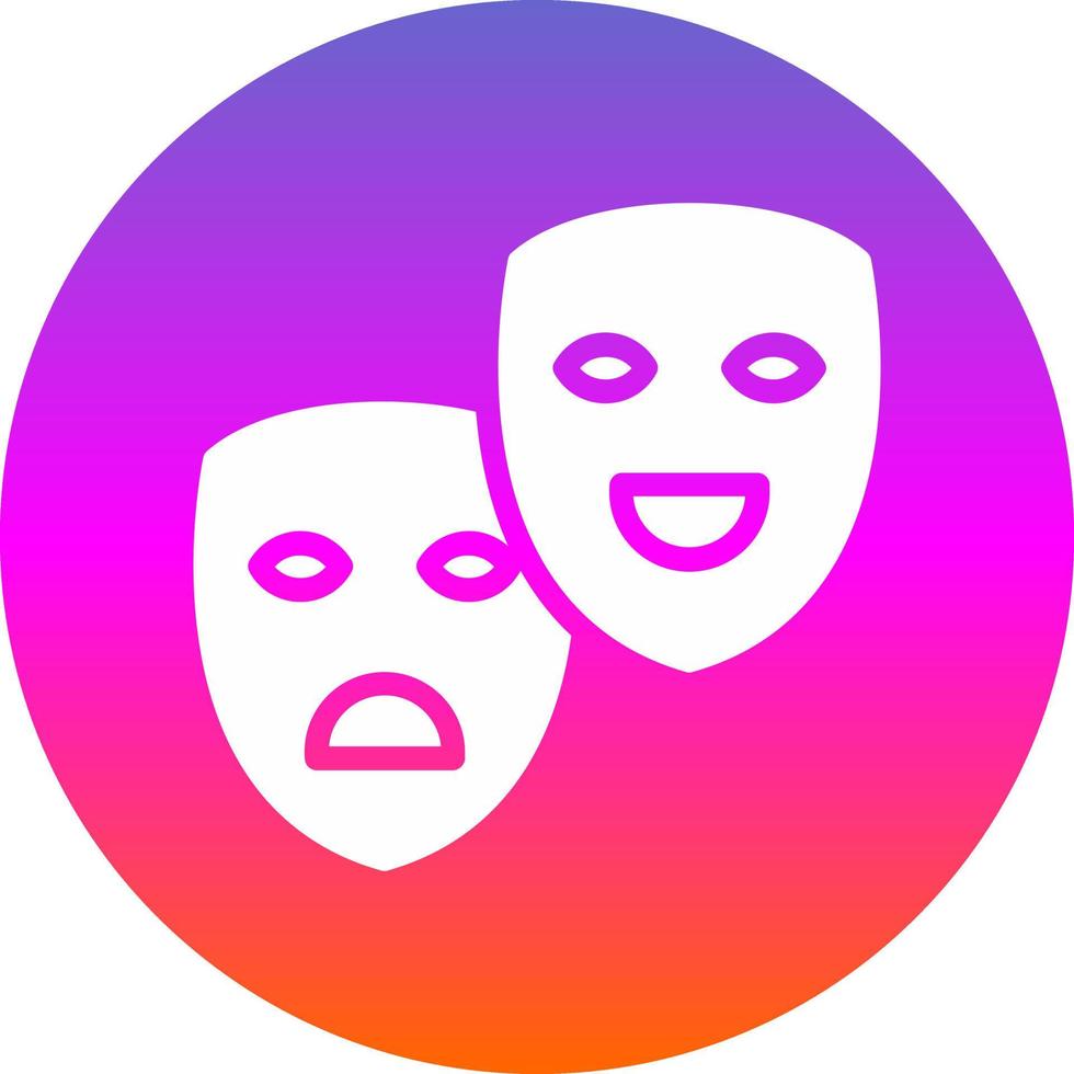 theater maskers vector icoon ontwerp