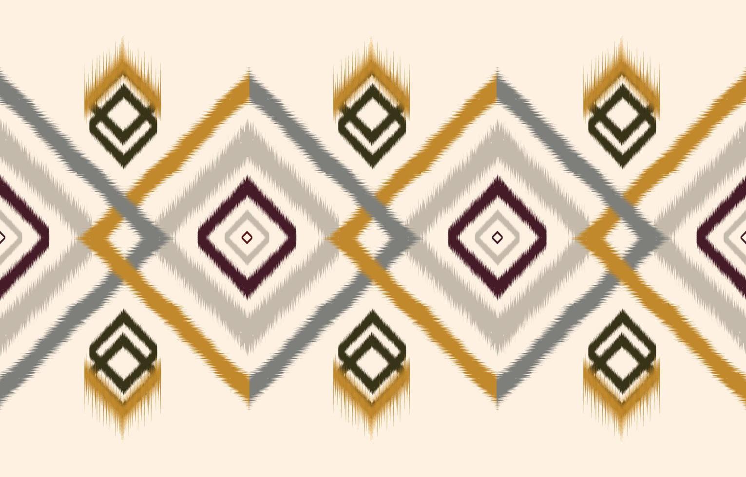 abstract etnisch meetkundig ikat patroon. oosters Afrikaanse Amerikaans Mexicaans aztec motief textiel en Boheems patroon vector elementen. ontworpen voor achtergrond, behang, afdrukken .vector ikat patroon.