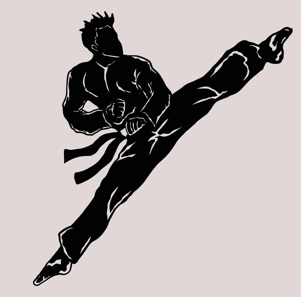 illustratie logo vector taekwondo trap