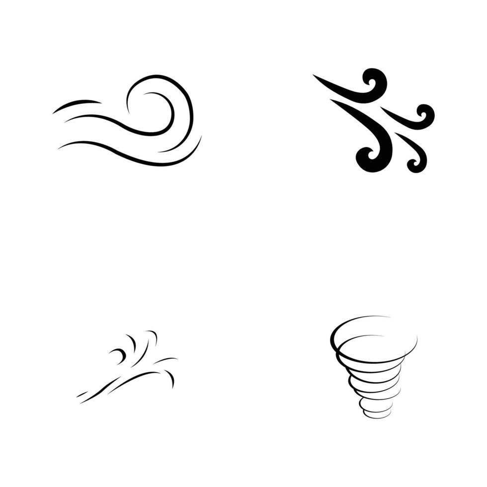 wind logo vector
