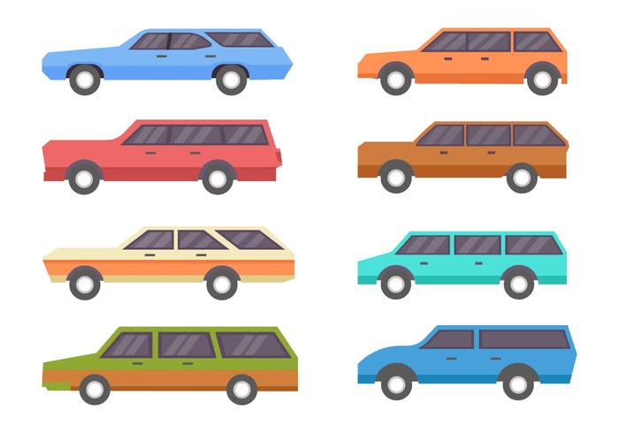 Gratis Vintage Station Wagon Vector