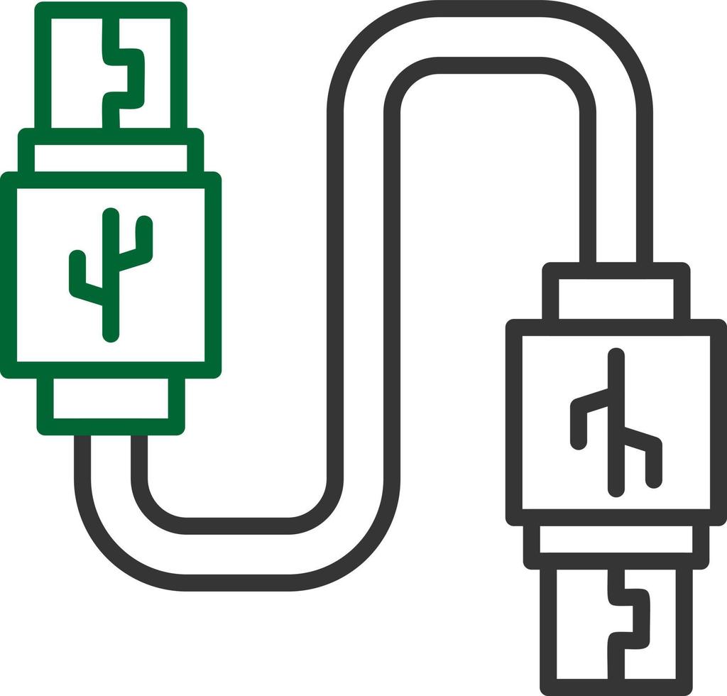 USB verbinding creatief icoon ontwerp vector