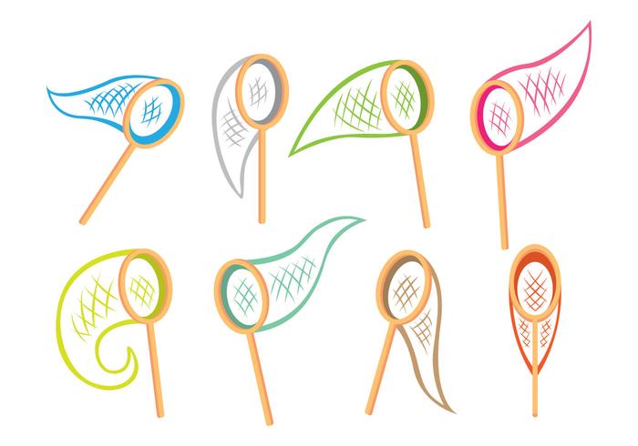 Butterfly Net Pictogrammen vector