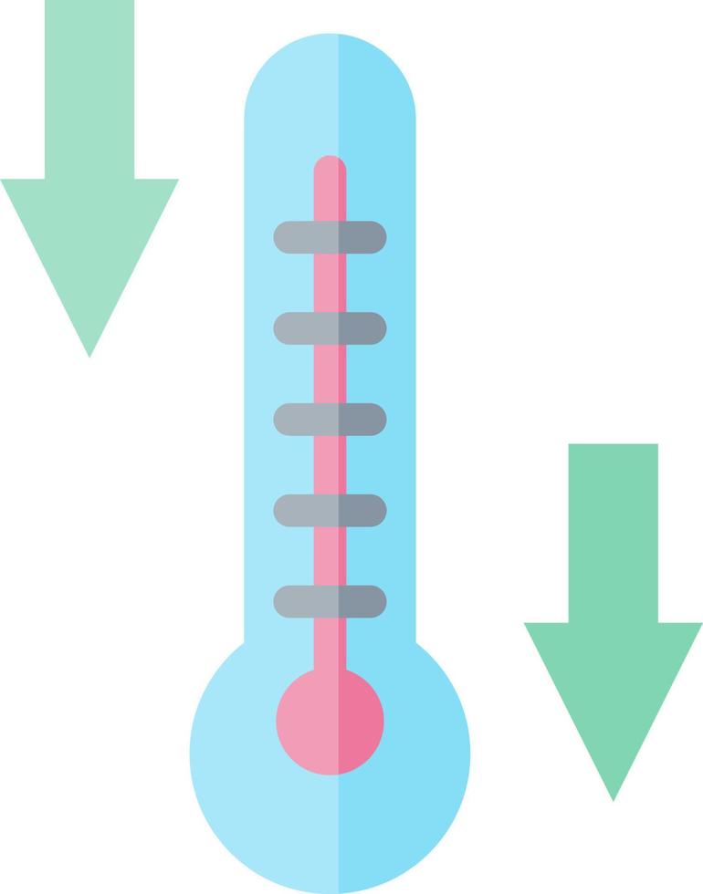 temperatuur laag vector icoon ontwerp