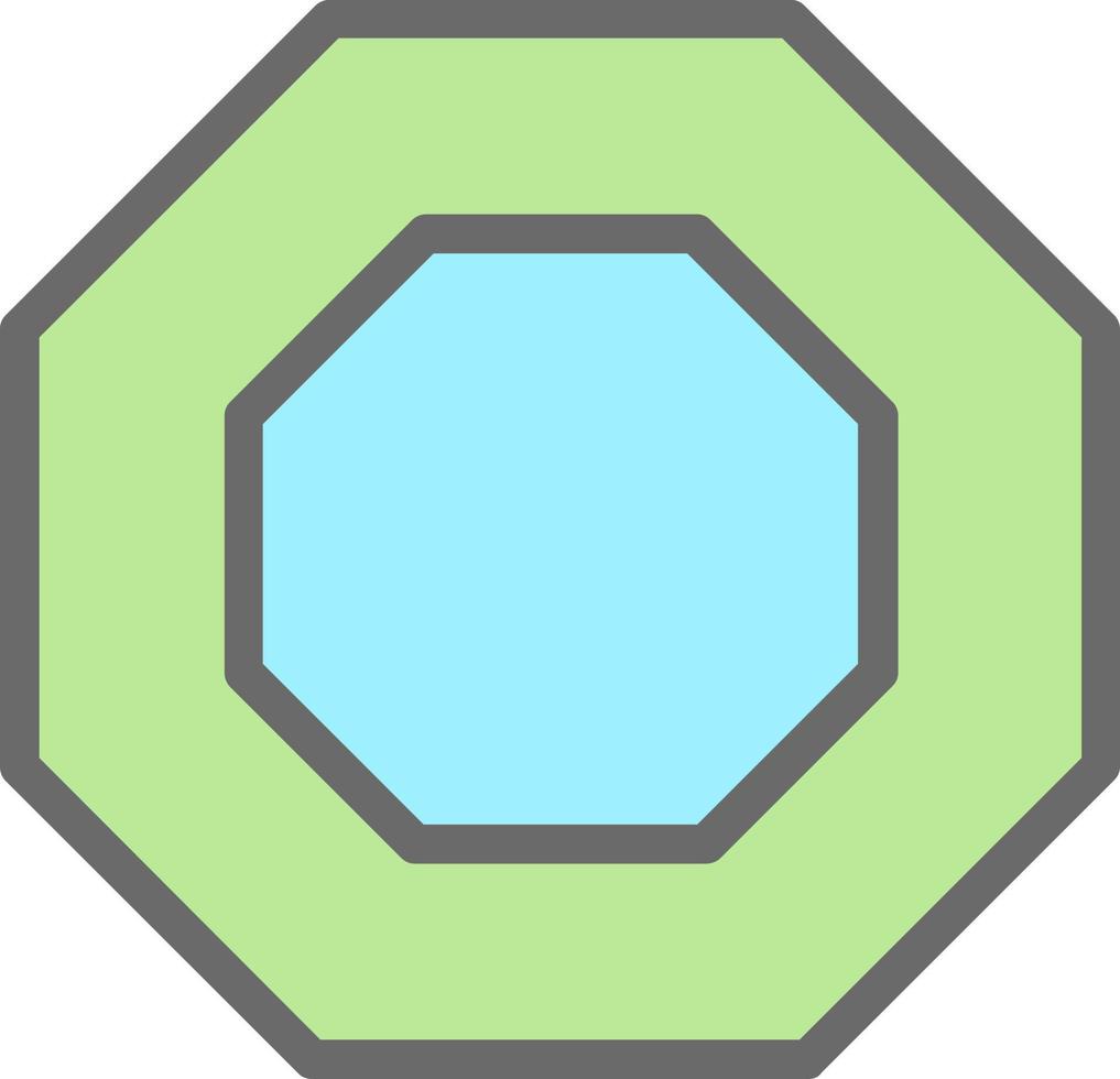 achthoek vector icoon ontwerp
