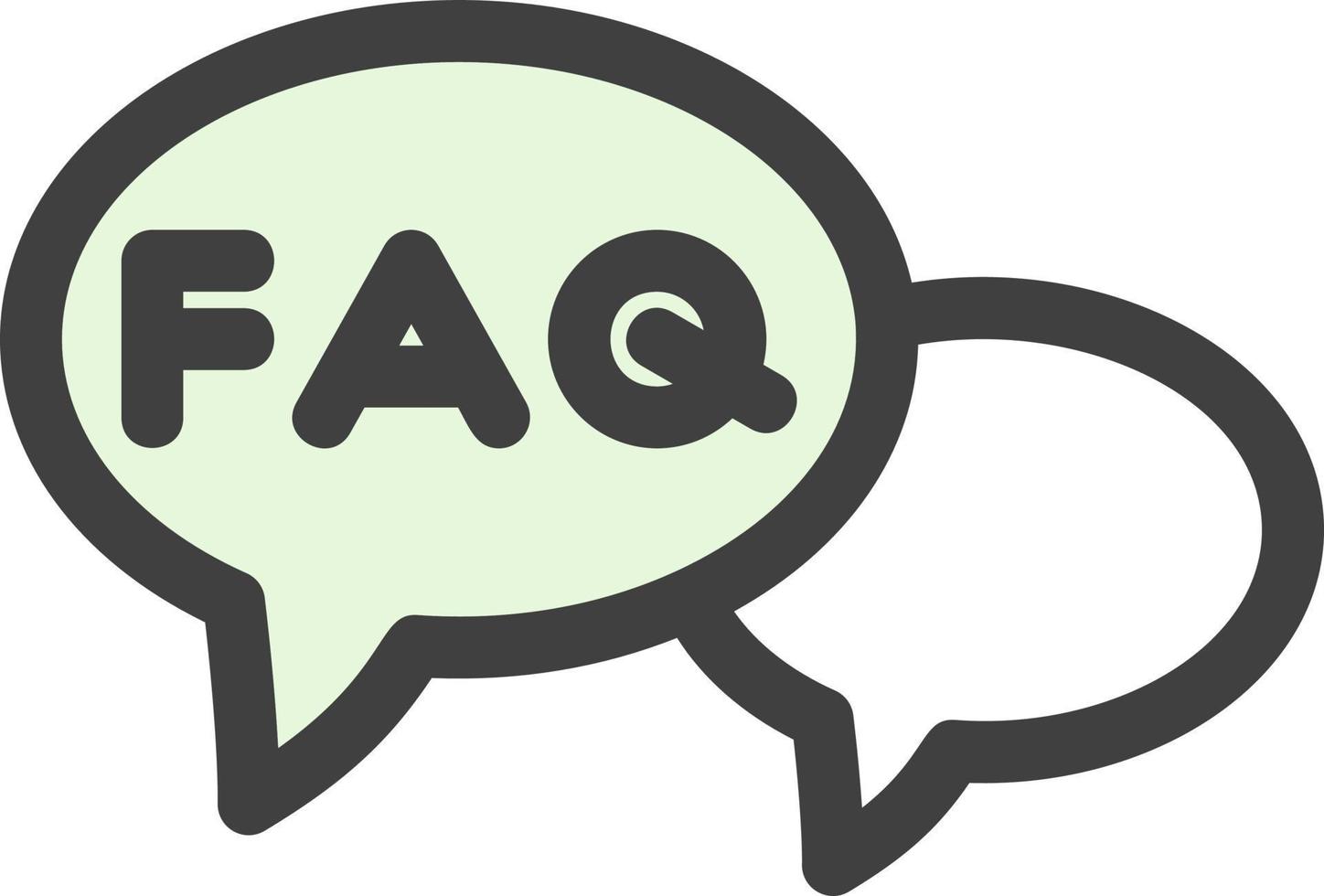 FAQ vector icoon ontwerp