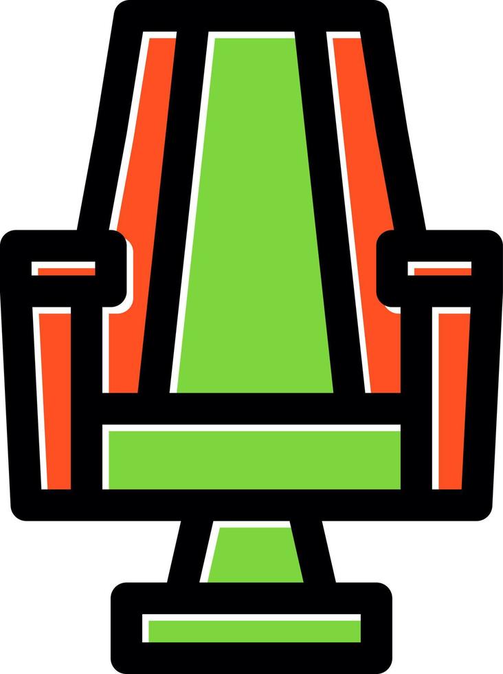 gaming stoel lijn vector icoon ontwerp