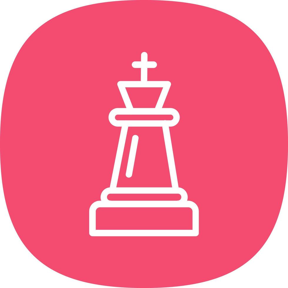 schaak koning vector icoon ontwerp