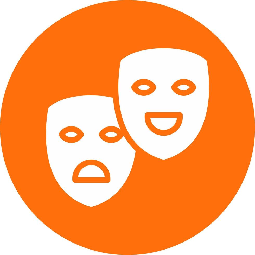 theater maskers vector icoon ontwerp